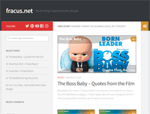Tablet Screenshot of fracus.net